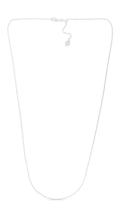 Sterling Silver Adjustable Rope Chain