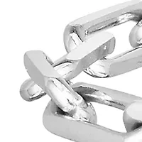 Sterling Silver Paperclip Bolo Bracelet