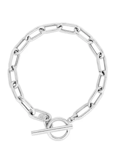 Sterling Silver Toggle Bracelet