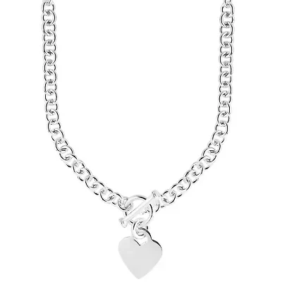 S/S Heart Toggle Necklace
