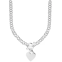 S/S Heart Toggle Necklace