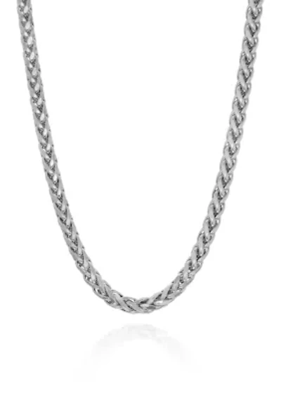 Sterling Silver Square Chain Necklace