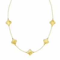 14K Clover Bracelet w/ Spring Ring Clasp