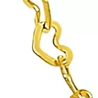 14KT Heart Link Necklace Lobster Clasp