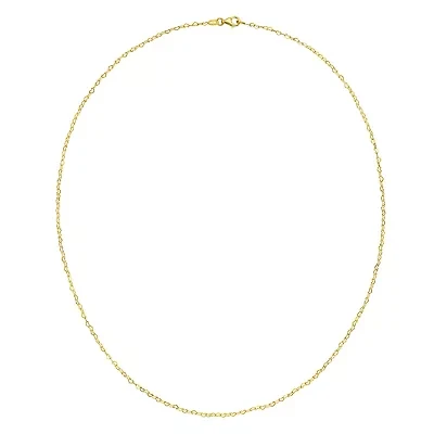 14KT Heart Link Necklace Lobster Clasp