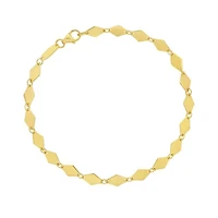 14KT Pear Shaped Bracelet Lobster Clasp