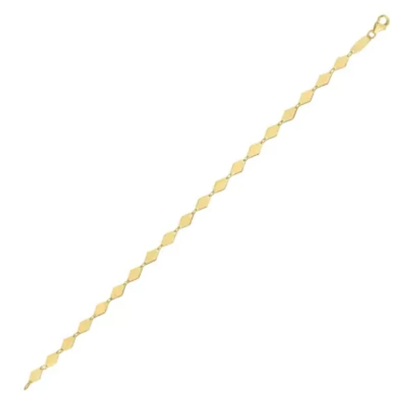 14KT Pear Shaped Bracelet Lobster Clasp