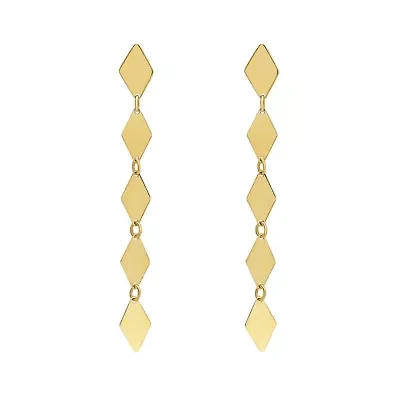 14KT Single Stand Dia Earring Back Clasp