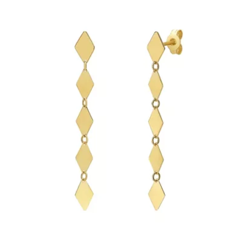 14KT Single Stand Dia Earring Back Clasp