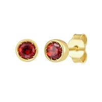 14KT Garnet Post Earring Back Clasp