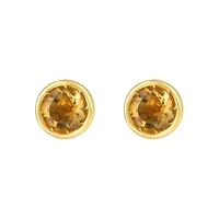 14KT Citrine Post Earring Back Clasp
