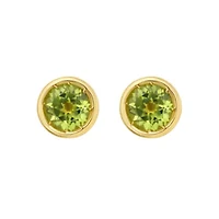 14KT Peridot Post Earring Back Clasp