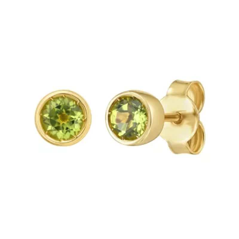 14KT Peridot Post Earring Back Clasp