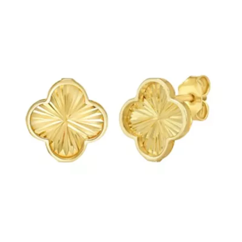 14KT Clover Earring Back Clasp