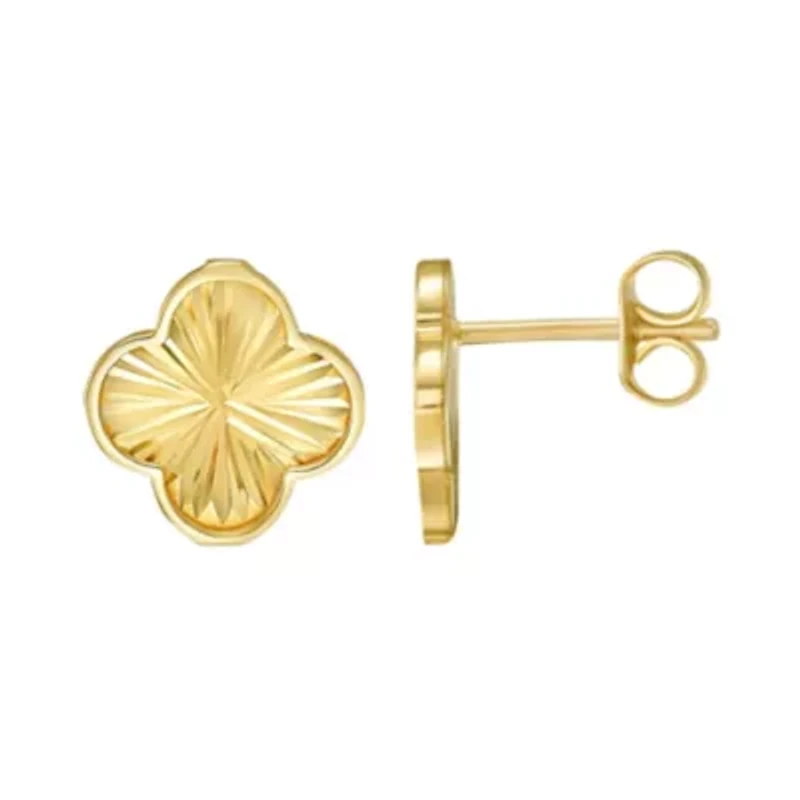 14KT Clover Earring Back Clasp
