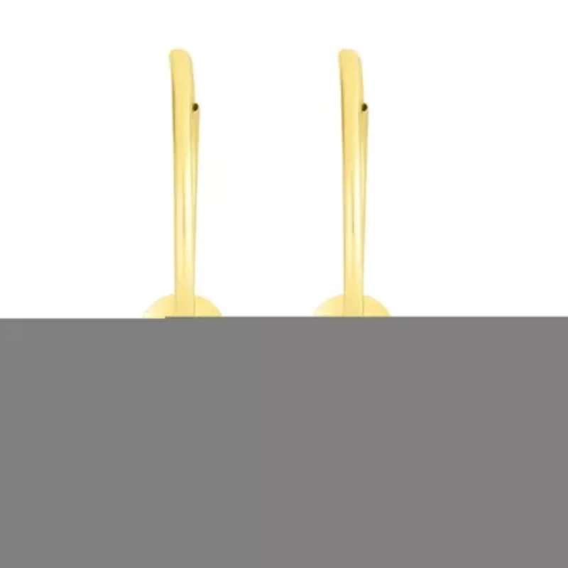 14Ky Paperclip Drop Earring