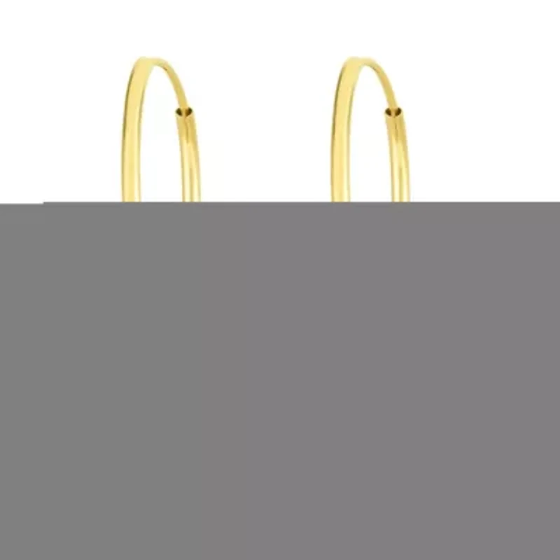 14Ky Paperclip Drop Earring