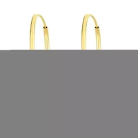 14Ky Paperclip Drop Earring
