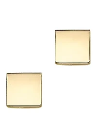 14Ky Square Post Earring