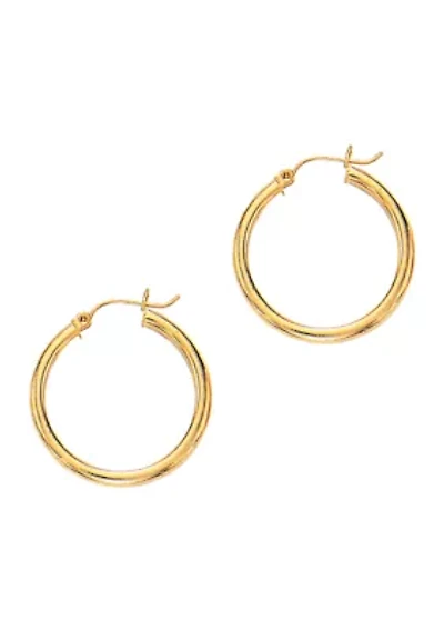14Ky Hoop Earring