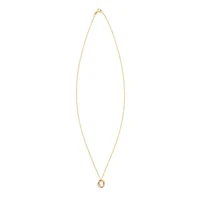 14KT Triple Circle Necklace Spring Ring Clasp