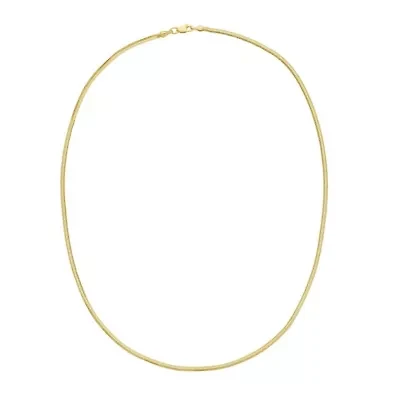 14K 18' Oval Snake Chain with lobster clasp