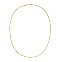 14K 18' Oval Snake Chain with lobster clasp