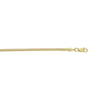 14K 18' Oval Snake Chain with lobster clasp