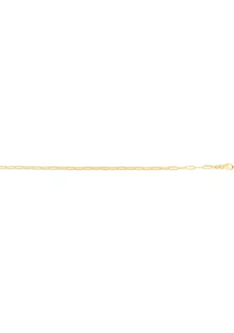 14K Paperclip Chain