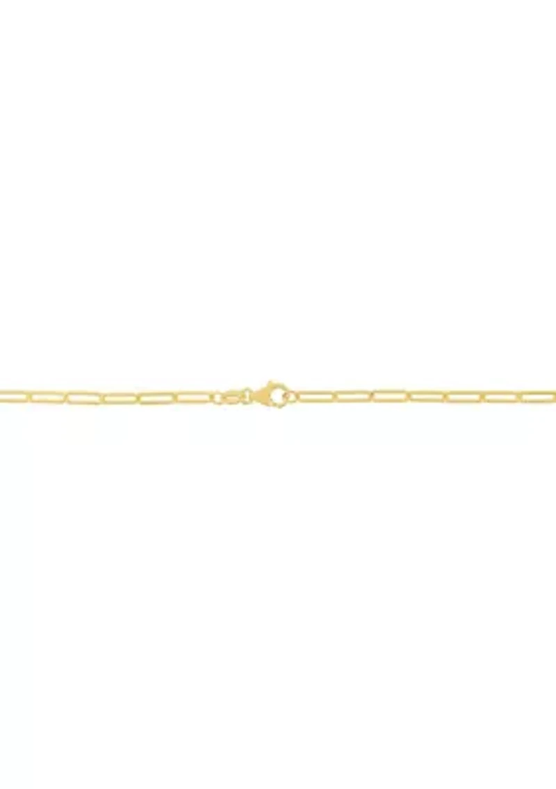 14K Paperclip Chain