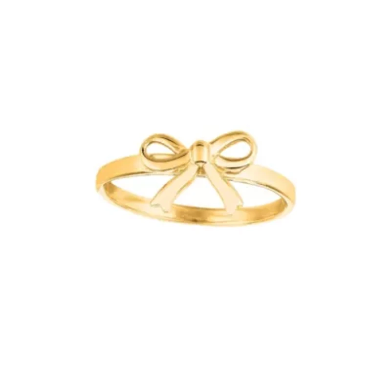 14K Bowtie Ring Size 7