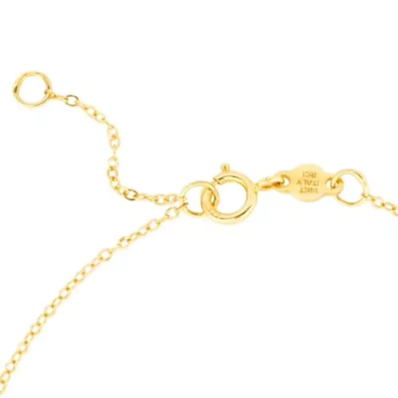 14KT Airplane Bracelet Spring Ring Clasp