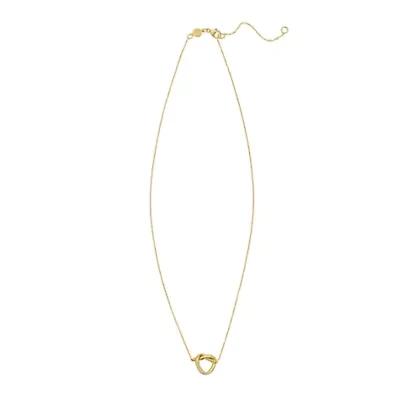 14KT DC Knot Necklace Ext Lobster Clasp