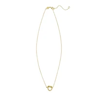 14KT DC Knot Necklace Ext Lobster Clasp