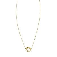 14KT DC Knot Necklace Ext Lobster Clasp