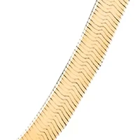 14k Yellow Gold Herringbone Necklace