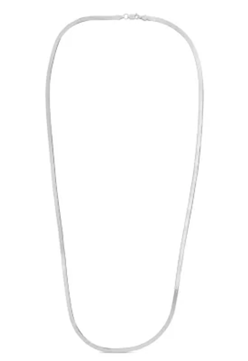 14K Gold Herringbone Chain