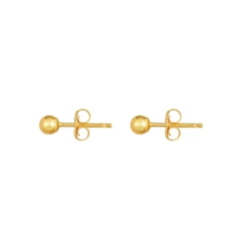 10K Gold Ball Earring