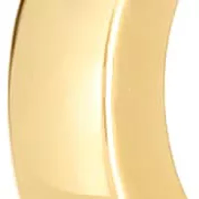 10KY Heart Hoop Earring Snap Clasp