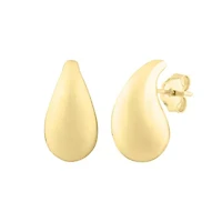 10KY Tear Drop Post EarrIng Back Clasp