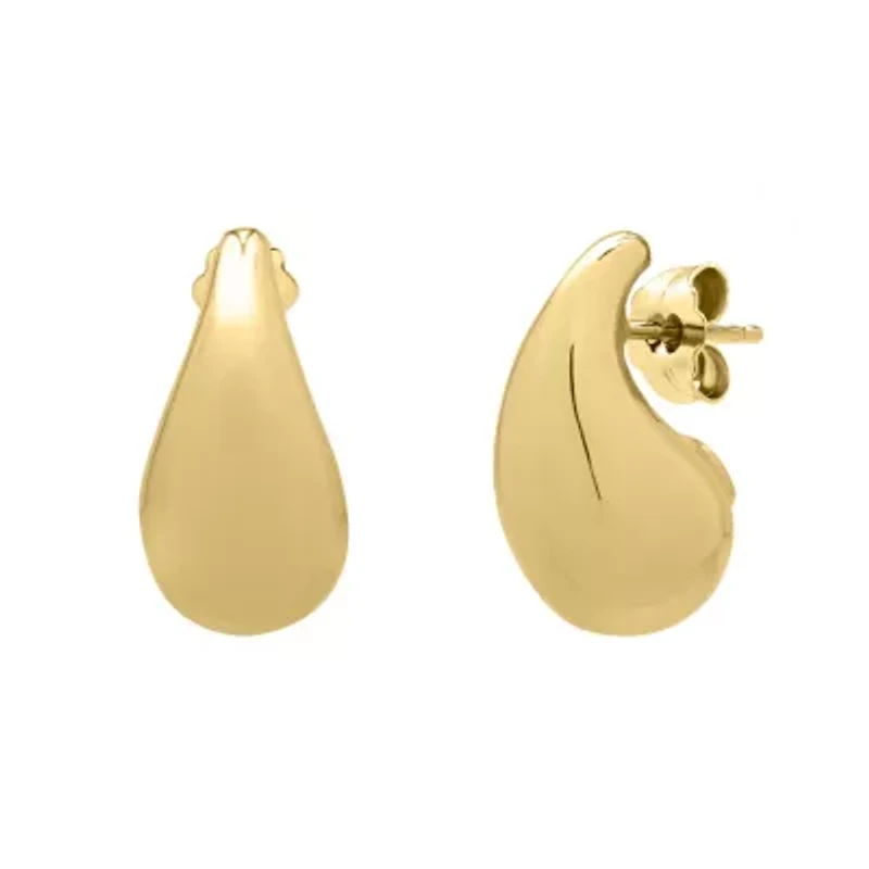 10KY Tear Drop Post EarrIng Back Clasp