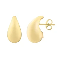 10KY Tear Drop Post EarrIng Back Clasp