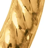 10 Karat Gold Oval Hoop Earring