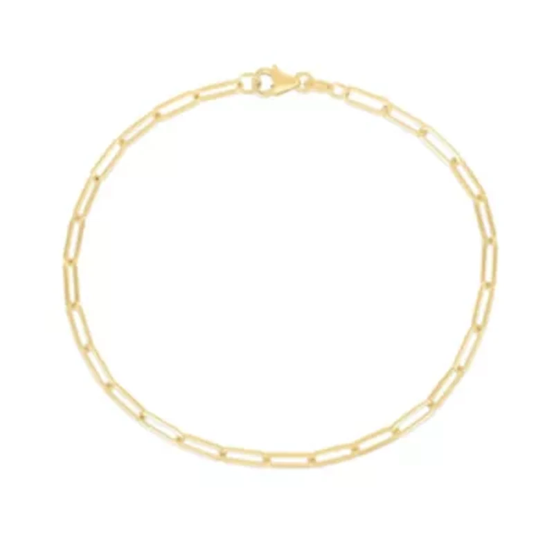 10K Yellow Gold  Paperclip Bracelet