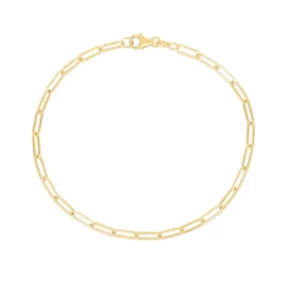10K Yellow Gold  Paperclip Bracelet