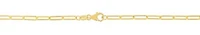 10K Yellow Gold  Paperclip Bracelet