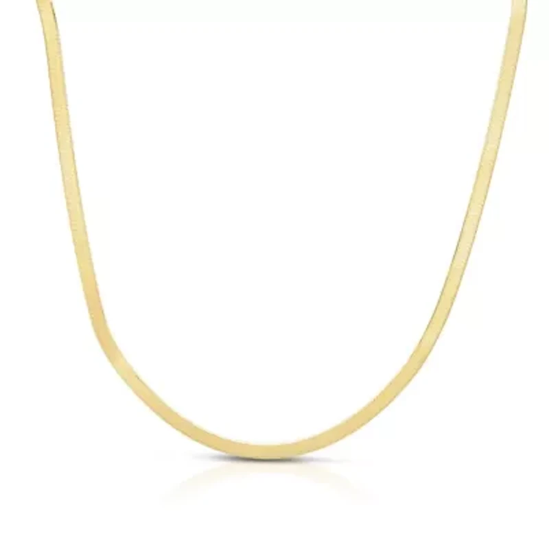 Yellow Gold Herringbone Chain