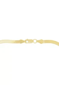 Yellow Gold Herringbone Chain