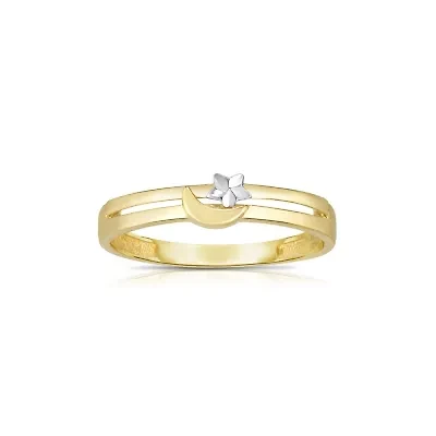 10KTT MOON AND STAR RING