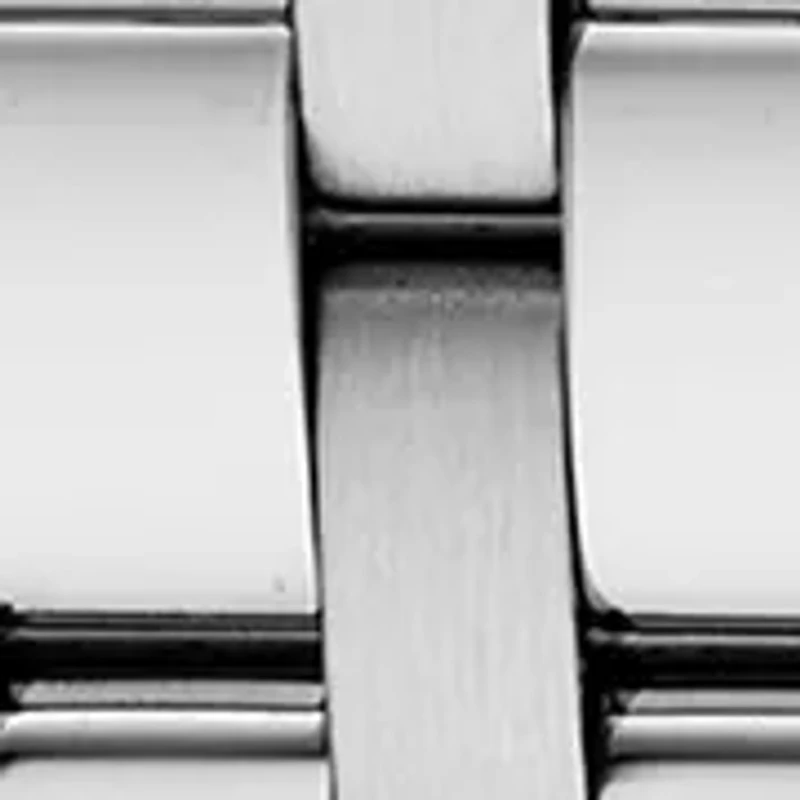 Essentials Sterling Silver Digital Black and Yellow Dial Watch